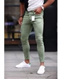 Needion - Erkek Slimfit Yeşili Kot Pantolon 29
