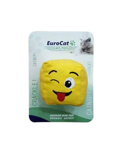 Needion - EuroCat Kedi Oyuncağı Dil Çıkaran Smiley Küp