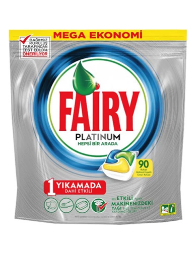 Needion - Fairy Platinum Limon 90 Adet Bulaşık Makinesi Kapsülü