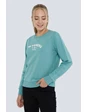 Needion - Fashion Friends Kadın Baskılı Sweatshirt  Yeşil/660 XS