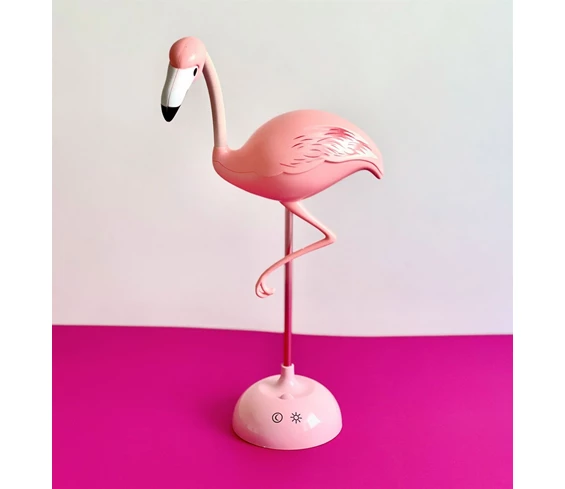 Needion - Flamingo Masa Lambası - 2 Fonksiyonlu USB Şarjlı
