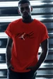 Needion - Flight Kırmızı Erkek Oversize Tshirt - Tişört XL