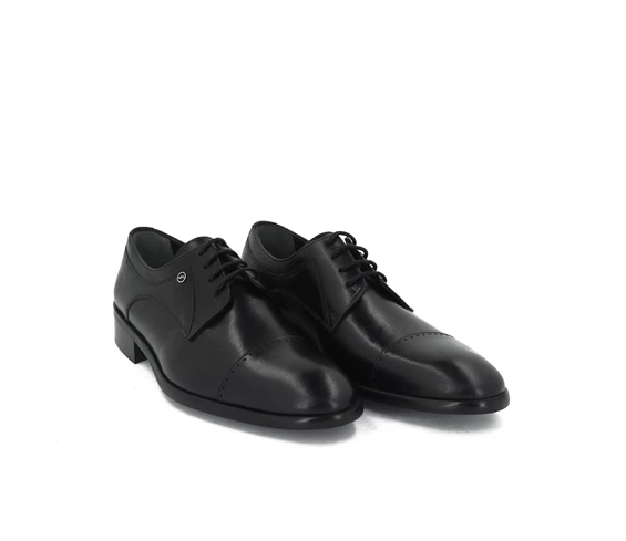 Needion - Fosco 9051 Hakiki Deri Klasik Erkek Ayakkabı Siyah