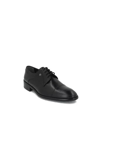 Needion - Fosco 9051 Hakiki Deri Klasik Erkek Ayakkabı Siyah