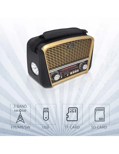 Needion - Freesound FS40 Retro Music Taşınabilir Radyo