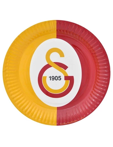 Needion - Galatasaray Temalı Taraftar Karton Tabak 23 Cm (8 Adet)