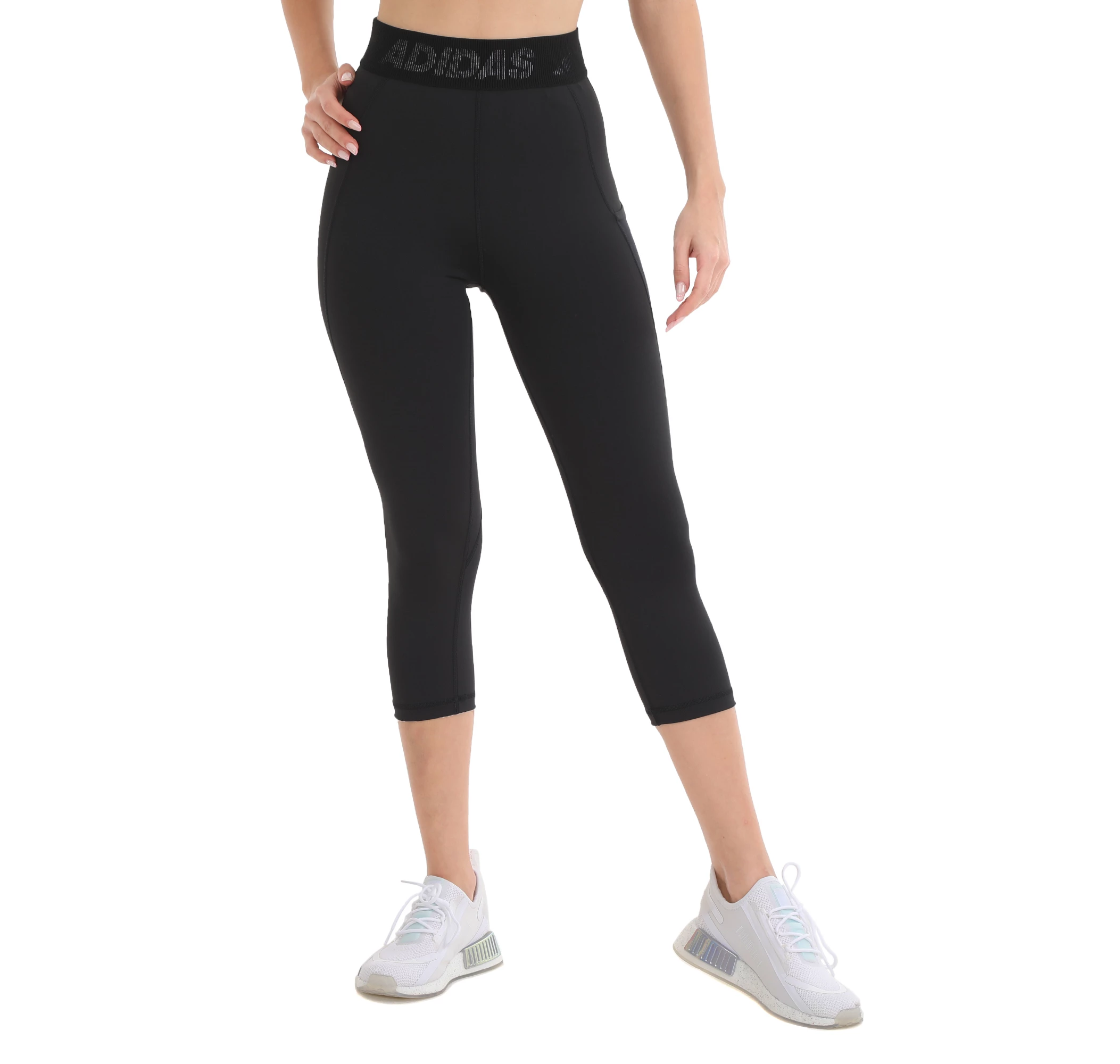 Adidas TF 3/4 3 BAR T GL0691 TRAINING black TIGHTS (3/4) For Women