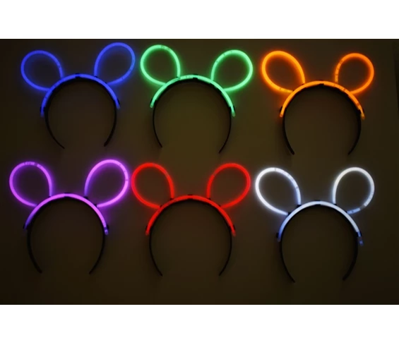 Needion - Glow Stick Taç Fosforlu Taç Karışık Renk 12 Adet
