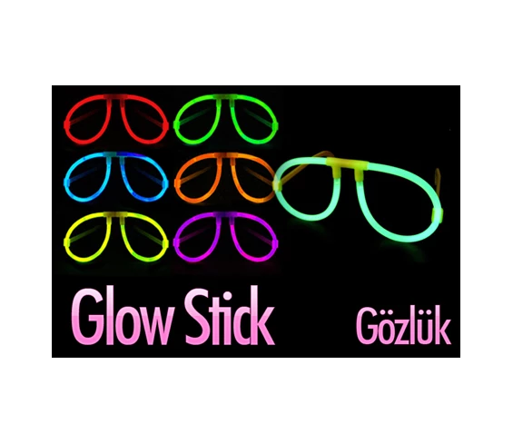 Needion - Glowstick Karanlıkta Yanan Parti Gözlüğü 12 Adet