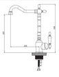 Needion - GPD Siyah RetroTek Gövde Eviye Bataryası  MTE180-S