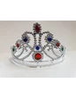 Needion - Gümüş Renk Plastik Prenses Tacı Kraliçe Tacı 60 cm