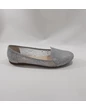 Needion - Gümüş Taşlı Fileli, El Yapımı Şık Bayan Babet Ayakkabı Gümüş 39