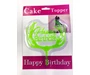 Needion - Happy Birthday Dallı Cake Topper 4 Adet