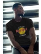 Needion - Hard Rock Siyah Erkek Oversize Tshirt - Tişört XS