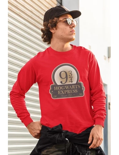 Needion - Harry Potter 61 Kırmızı Sweatshirt