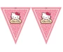 Needion - Hello Kitty Temalı Üçgen Bayrak Flama Süsleme 3.2 Metre