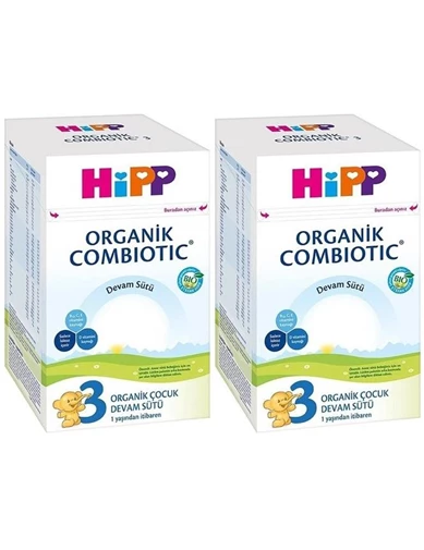 Needion - Hipp 3 Organik Combiotic Devam Sütü 800 gr 2 Adet