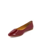 Needion - Hobby 041 Hakiki Rugan Deri Kadın Babet Ayakkabı Kırmızı 39
