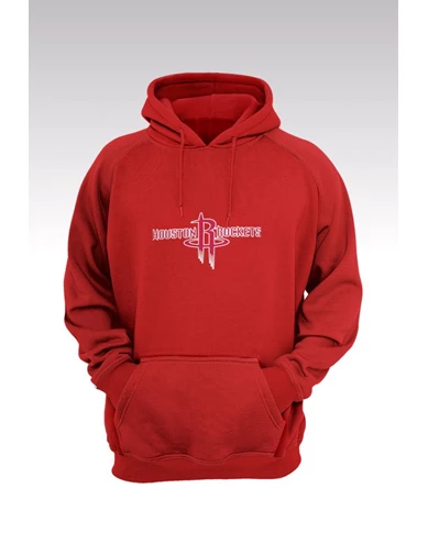 Needion - Houston Rockets 66 Kırmızı Kapşonlu Sweatshirt - Hoodie
