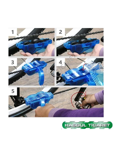 Needion - Hsgl Bisiklet Zinciri Fırcalı Temizleme Aparatı Mavi