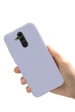 Needion - Huawei Mate 20 Lite Lila Silikon Rubber Kılıf Arka Kapak LİLA STD