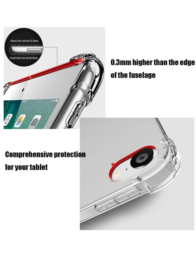 Needion - Huawei MediaPad T3 10 Kılıf Darbe Korumalı Silikon + Nano Ekran Koruyucu