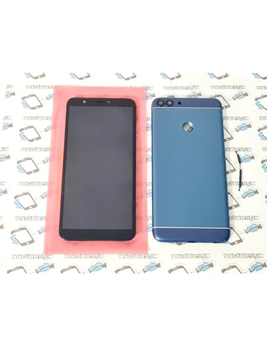 Needion - Huawei P Smart FIG-LX1 2018 Lcd Ekran Siyah Pil Kapağı Mavi