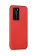Needion - Huawei P40 Pro Kılıf Kamera Korumalı Silikon Rubber Arka Kapak Kırmızı