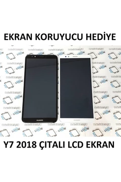 Needion - Huawei Y7 2018 Lcd Ekran Dokunmatik (çıtalı),