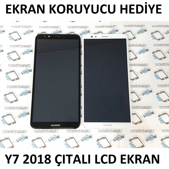 Needion - Huawei Y7 2018 Lcd Ekran Dokunmatik (çıtalı),
