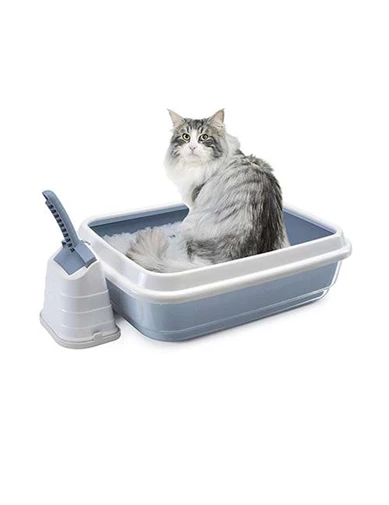 Needion - İmac Duo Cat Açık Kedi Tuvaleti Pembe