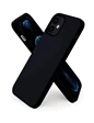 Needion - iPhone 12 Mini Kılıf Kamera Korumalı Silikon Rubber Arka Kapak Siyah