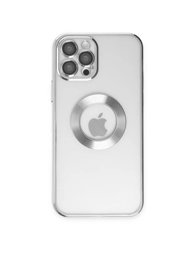 Needion - iPhone 12 Pro Max Kılıf Slot Silikon - Gümüş