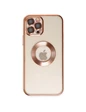Needion - iPhone 12 Pro Max Kılıf Slot Silikon - Rose Gold