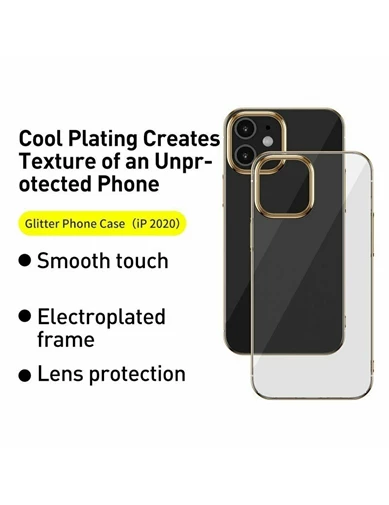 Needion - iPhone 12 Pro Max Kılıf Tarex Pixel Plating Lazer Sert Rubber Silikon  Nano Ekran Koruyucu