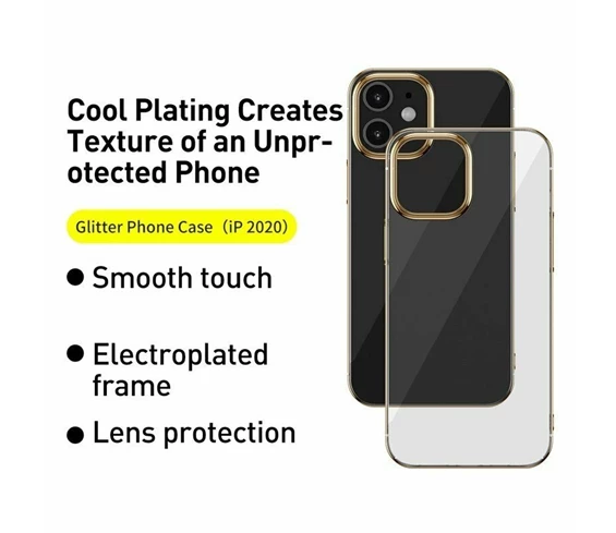 Needion - iPhone 12 Pro Max Kılıf Tarex Pixel Plating Lazer Sert Rubber Silikon  Nano Ekran Koruyucu