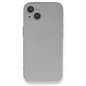 Needion - iPhone 13 Mini Kılıf Nano içi Kadife  Silikon - Açık Gri