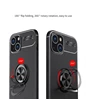 Needion - iPhone 13 Mini Kılıf Ravel Yüzüklü Stand Silikon  Nano Ekran Koruyucu Renkli