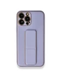 Needion - iPhone 13 Pro Kılıf Coco Deri Standlı Kapak - Lila