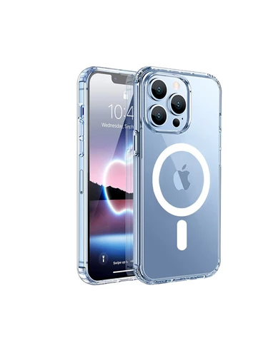 Needion - iPhone 13 Pro Kılıf Wiwu Manyetik Kristal Wiriless Destekli Sert Kapak Silikon
