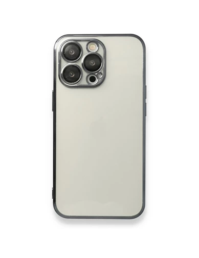 Needion - iPhone 13 Pro Max Kılıf Razer Lensli Silikon - Siyah