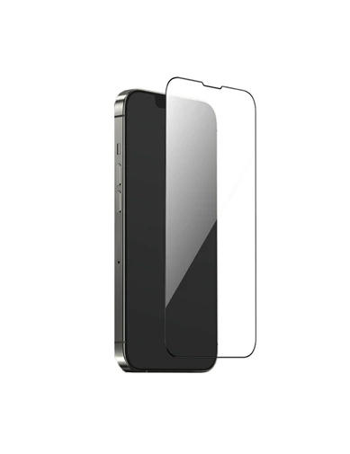 Needion - iPhone 13 Pro Tam Kapatan Ekran Koruyucu Siyah  Kamera Koruyucu