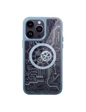 Needion - iPhone 14 Pro Kılıf Magic Magneticsafe Silikon - Sierra Blue