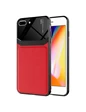 Needion - iPhone 7 Plus Kılıf Deri Dokulu Emix Silikon Renkli