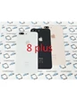 Needion - iPhone 8 Plus Arka Pil Kapak Kamera Lensli (Orijinal Yazılı Cam) Siyah