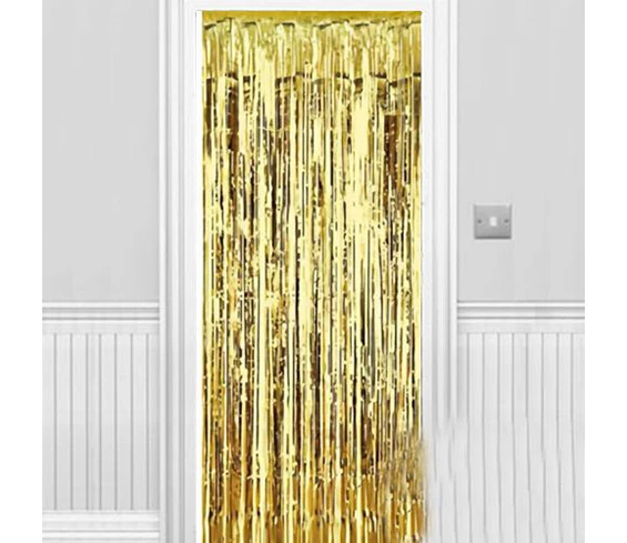 Needion - Işıltılı Duvar ve Kapı Perdesi Gold 90x200 cm