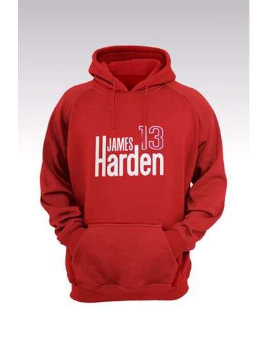 Needion - James Harden 79 Kırmızı Kapşonlu Sweatshirt - Hoodie