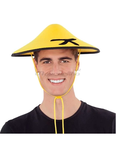 Needion - Japon Şapkası Çinli Şapkası Sarı Renk