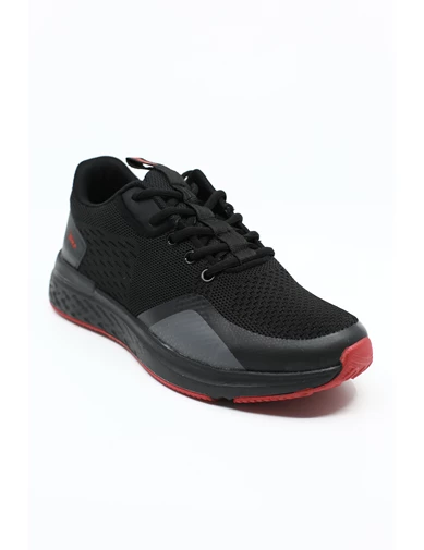 Needion - Jump Erkek Spor Ayakkabı 26502 Siyah-Kırmızı 11S04026502