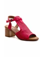 Needion - Kadın Deri Kalın Topuklu Ayakkabı KIRMIZI ALP212108 Kırmızı 36